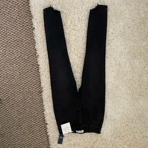 High waisted black jeans